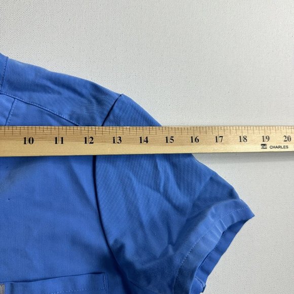 Figs Catarina Single Pocket Solid Blue Scrub Top Womens Size‎ XXS Uniform ￼ - Picture 6 of 9